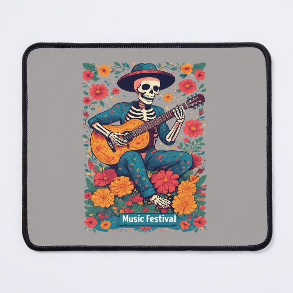 Item preview, Acoustic Skeleton Festival - World Music Day designed and sold by Art-Arcade6.