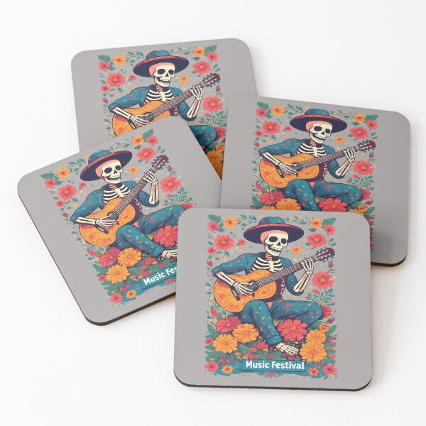 Item preview, Acoustic Skeleton Festival  - World Music Day designed and sold by Art-Arcade6.