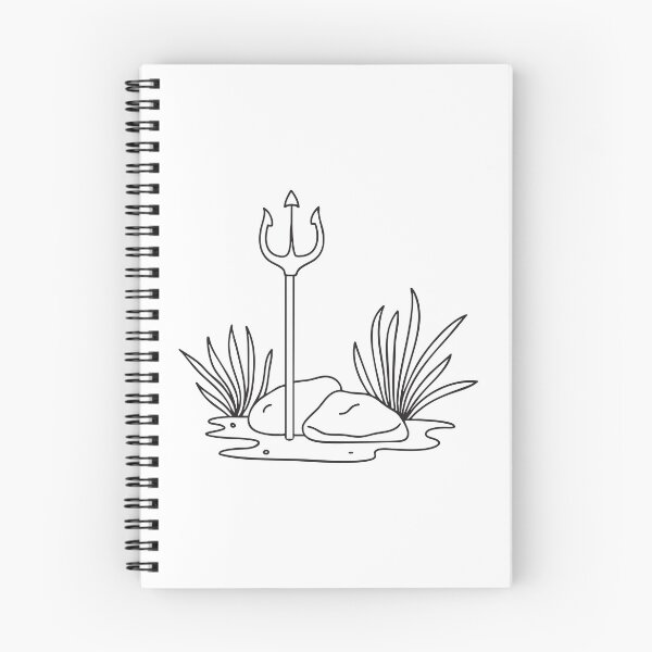 Item preview, Trident Resting Near Seaweed and Stone designed and sold by rasagamastore.