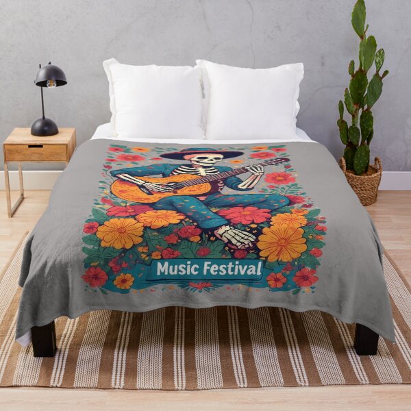 Item preview, Acoustic Skeleton Festival  - World Music Day designed and sold by Art-Arcade6.