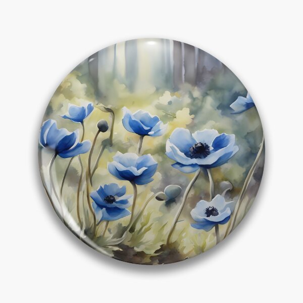 Item preview, Anemone Hepatica in Forest designed and sold by CalmnessbyChoice.