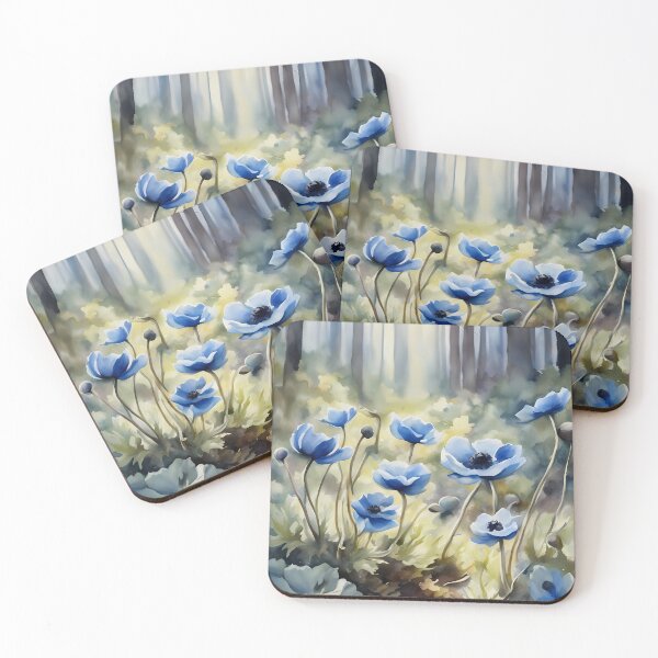 Item preview, Anemone Hepatica in Forest designed and sold by CalmnessbyChoice.