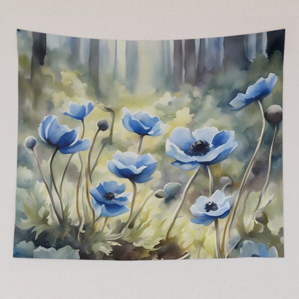 Item preview, Anemone Hepatica in Forest designed and sold by CalmnessbyChoice.