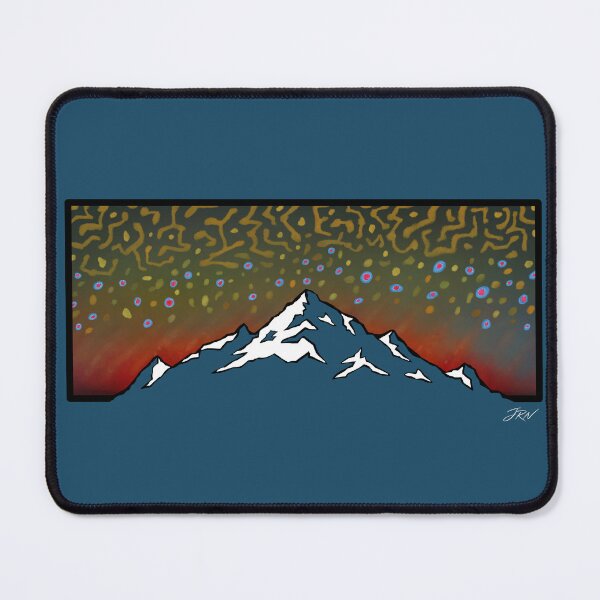 Item preview, Mountains with Brook Trout flank designed and sold by Josh Nelson.