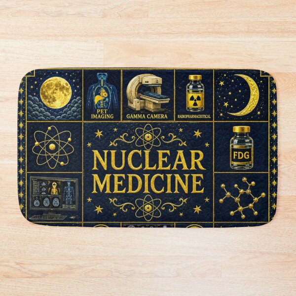 Item preview, Cool Celestial Atomic Nuclear Medicine Quilt Blanket – Luxury Heritage Patchwork Medical Imaging Tech Gift for Nuclear Medicine Professionals, Radiology Week Appreciation Decor designed and sold by ClinicalHubs.