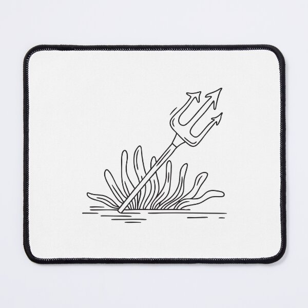 Item preview, Trident Lying Beside Coastal Seaweed designed and sold by rasagamastore.