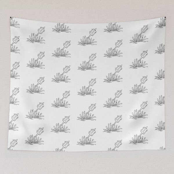 Item preview, Trident Lying Beside Coastal Seaweed designed and sold by rasagamastore.