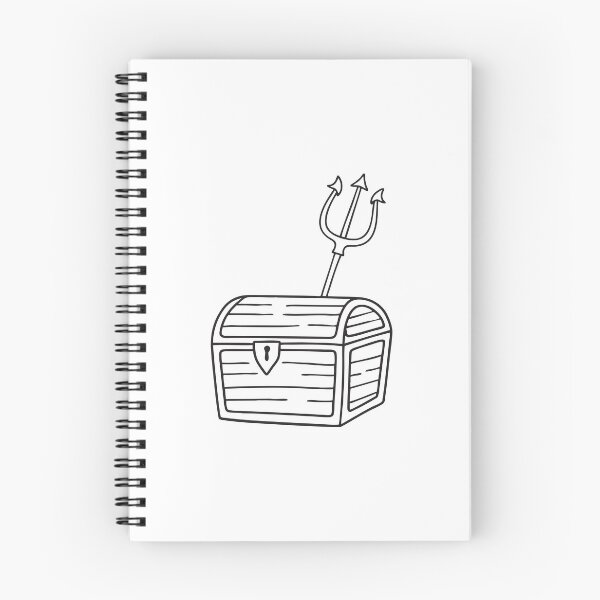 Item preview, Trident Behind Treasure Chest designed and sold by rasagamastore.