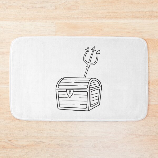 Item preview, Trident Behind Treasure Chest designed and sold by rasagamastore.