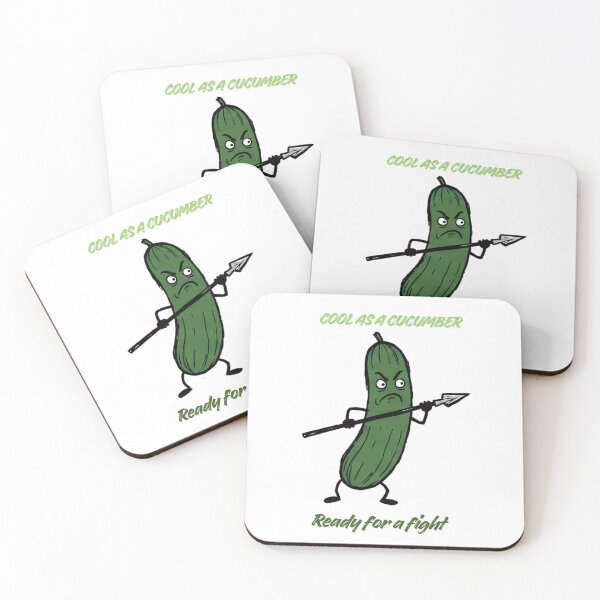 Item preview, Warrior Cucumber Funny Vegetable Illustration designed and sold by PM.