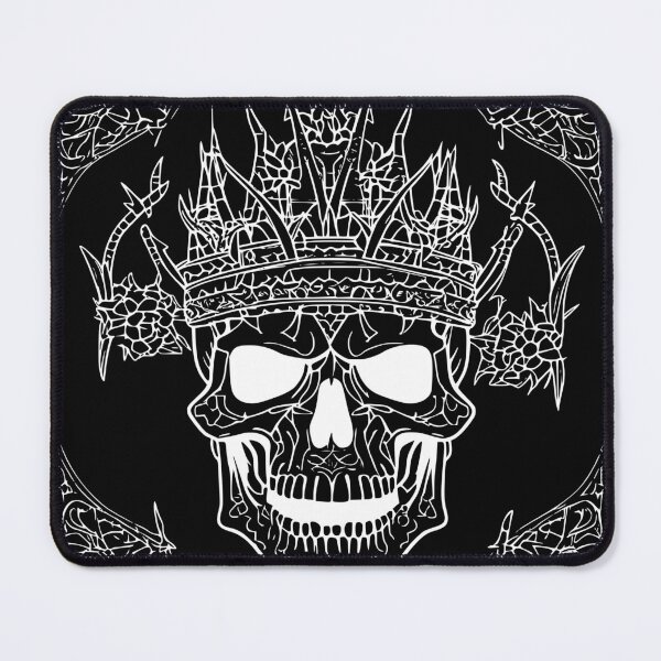 Item preview, Gothic Lich King Skull Crown Reverse Coloring Page designed and sold by DarkOriginArts.