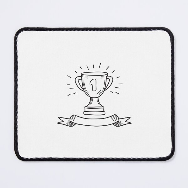 Item preview, Trophy Beside Bent Award Ribbon designed and sold by rasagamastore.