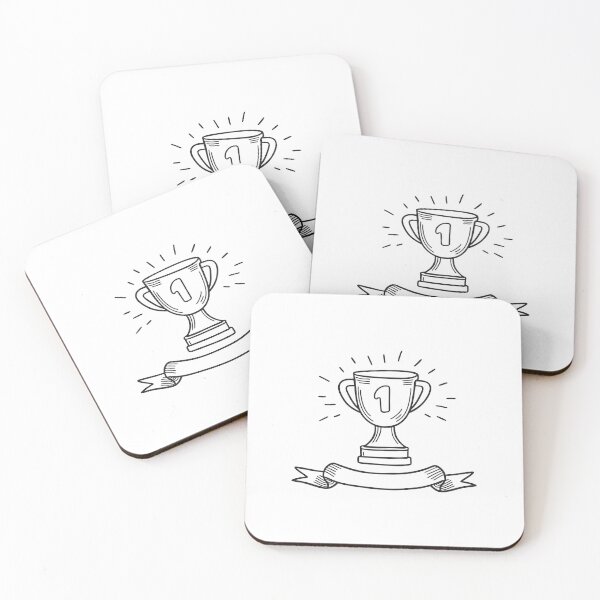 Item preview, Trophy Beside Bent Award Ribbon designed and sold by rasagamastore.