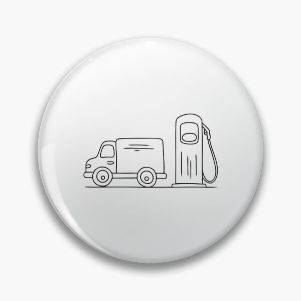 Item preview, Truck Parked Beside Fuel Pump designed and sold by rasagamastore.