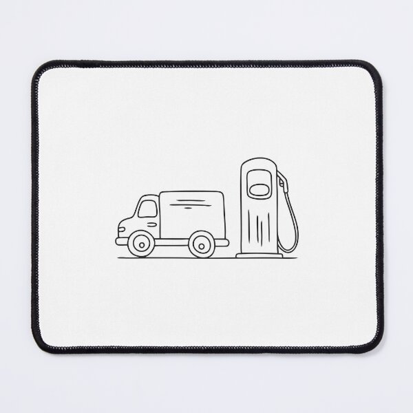Item preview, Truck Parked Beside Fuel Pump designed and sold by rasagamastore.