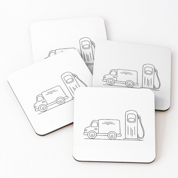 Item preview, Truck Parked Beside Fuel Pump designed and sold by rasagamastore.