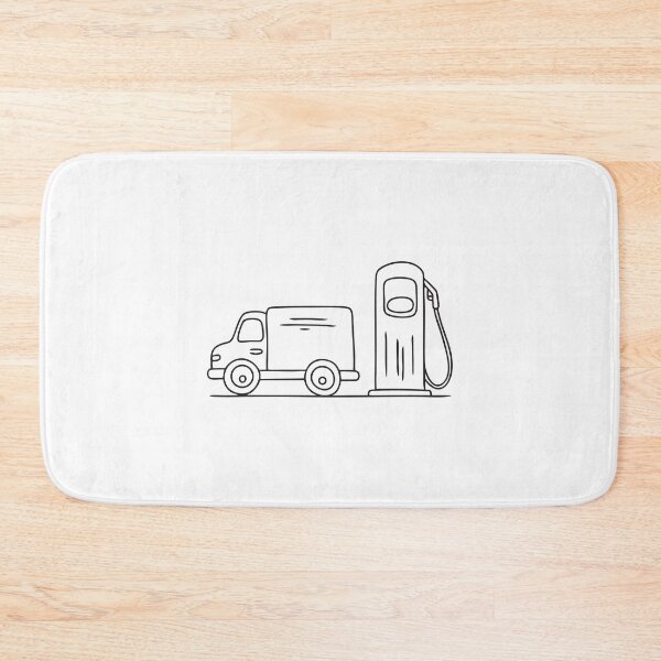 Item preview, Truck Parked Beside Fuel Pump designed and sold by rasagamastore.