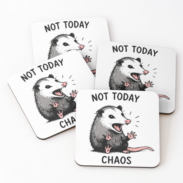 Item preview, Not Today Chaos Funny Possum Shirt designed and sold by FAFshop.
