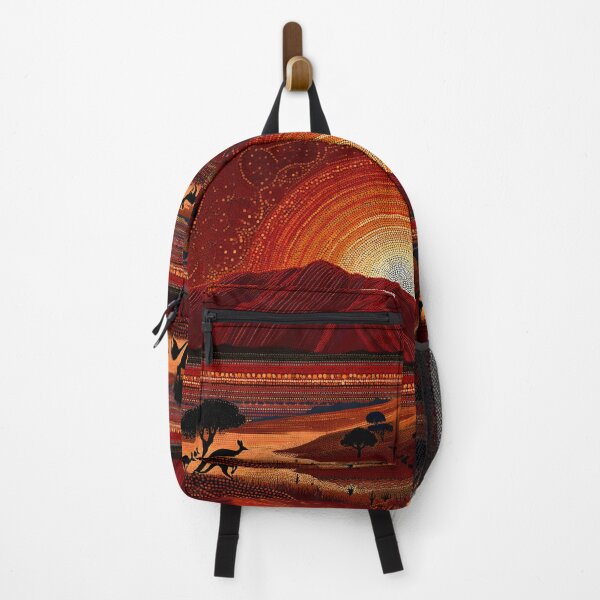 Item preview, Aboriginal Inspired Dot Art - Crimson Sunrise At Uluru designed and sold by GrinGalore.