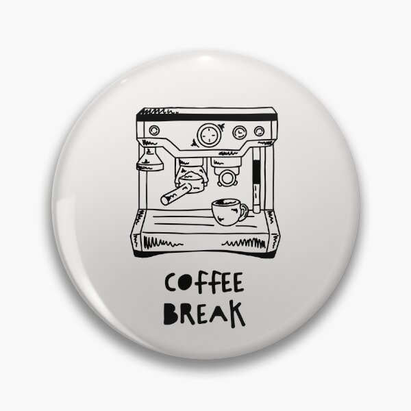Item preview, Coffee Break Espresso Machine Drawing designed and sold by Kusaka.art.