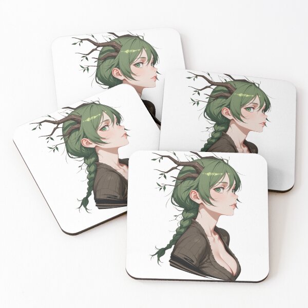 Item preview, Dryad forest fairy anime nature spirit waifu designed and sold by Shirt-Otakus.