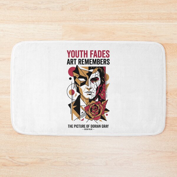 Item preview, Youth Fades Art Remembers Abstract Dorian Gray Geometric Rose designed and sold by Fenay Designs.