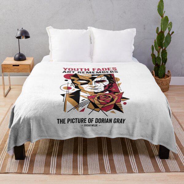 Item preview, Youth Fades Art Remembers Abstract Dorian Gray Geometric Rose designed and sold by Fenay Designs.