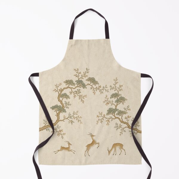 Item preview, Vintage Deers Beneath Pine Branches designed and sold by TheFourthGarden.