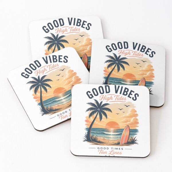 Item preview, Good Vibes High Tides Beach Sunset Design designed and sold by Artifyes.