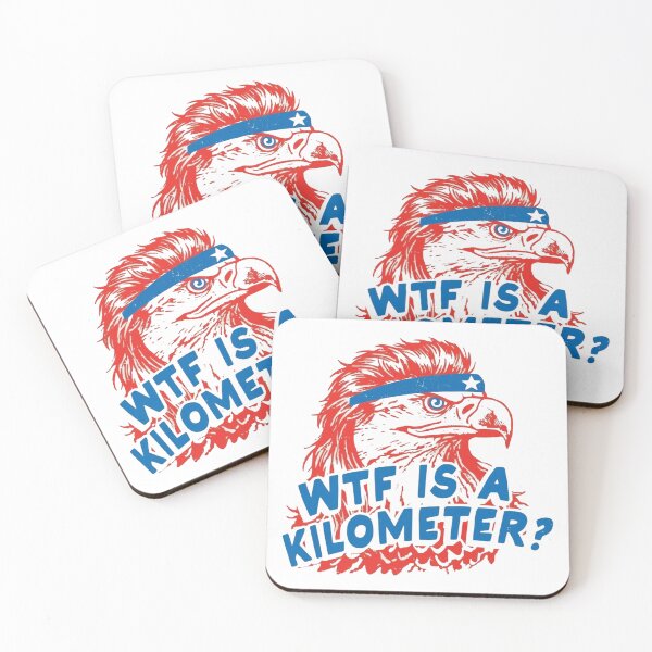 Item preview, WTF Is A Kilometer, Funny 4th of July designed and sold by toongstudio.