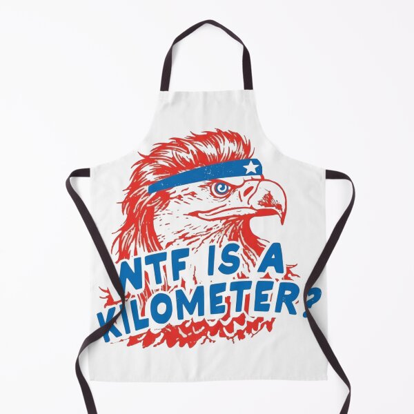 Item preview, WTF Is A Kilometer, Funny 4th of July designed and sold by toongstudio.