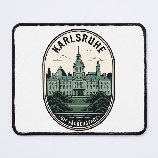 Artikelvorschau, Karlsruher Schloss Deutschland Retro-Reiseabzeichen entworfen und verkauft von k3rstman1.