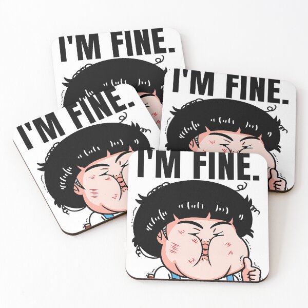 Item preview, Im Fine Sarcastic Thumbs Up Meme designed and sold by kidgenerationtk.