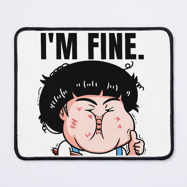 Item preview, Im Fine Sarcastic Thumbs Up Meme designed and sold by kidgenerationtk.