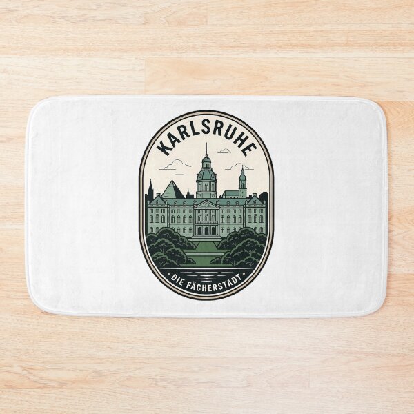 Item preview, Karlsruhe Palace Germany Retro Travel Badge designed and sold by k3rstman1.