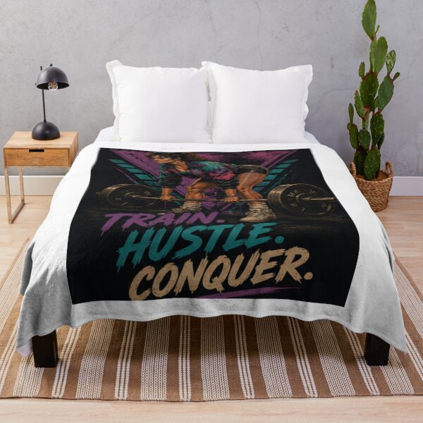 Item preview, TRAIN HUSTLE CONQUER designed and sold by SilentRep.