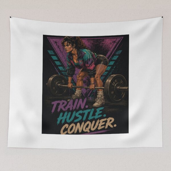 Item preview, TRAIN HUSTLE CONQUER designed and sold by SilentRep.