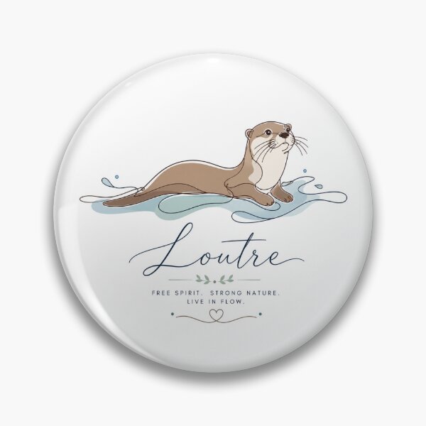 Item preview, Elegant Otter Continuous Line Art Logo on White Background designed and sold by Newthingzy.