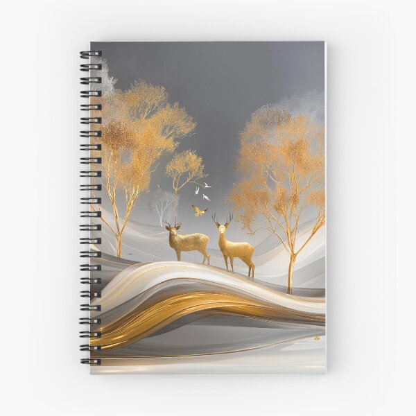 Item preview, ✨Luxury Golden Deer Abstract Landscape✨ designed and sold by CheersTOGETHER.