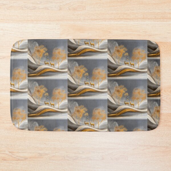 Item preview, ✨Luxury Golden Deer Abstract Landscape✨ designed and sold by CheersTOGETHER.