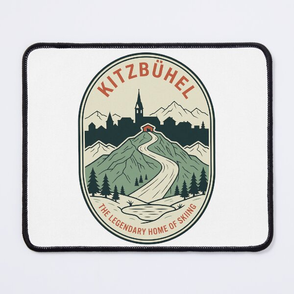 Item preview, Vintage Kitzbuhel Austria Skiing Mountain Travel Badge designed and sold by k3rstman1.