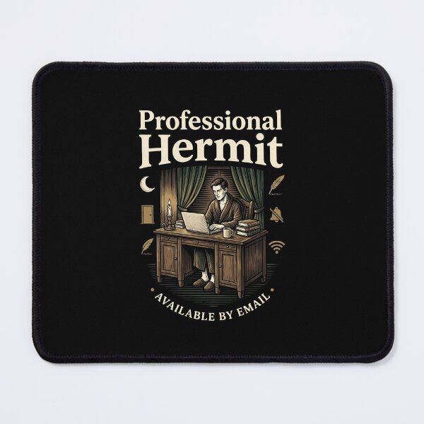 Item preview, Professional Hermit Available By Email Vintage Home Office Art designed and sold by Fenay Designs.