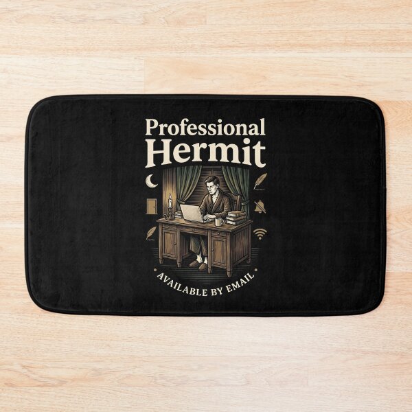 Item preview, Professional Hermit Available By Email Vintage Home Office Art designed and sold by Fenay Designs.