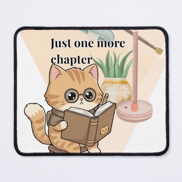 Item preview, Just One More Chapter – Reading Cat Book Lover Design designed and sold by AARA DESIGNS.
