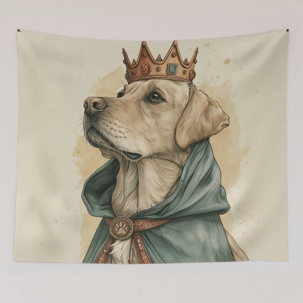 Item preview, Labrador Retriever King Portrait designed and sold by prettykaler.
