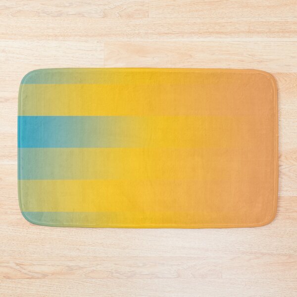 Item preview, Yellow Cyan Gradient Stripes Abstract Modern Minimalist Poster designed and sold by ByJacobHam.