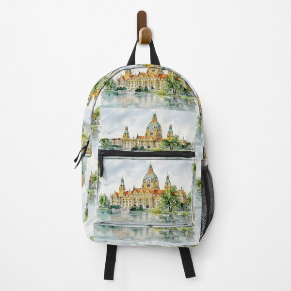 Item preview, Hannover New Town Hall Watercolor designed and sold by caracatita75.