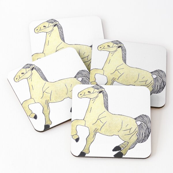 Item preview, yellow horse designed and sold by DebbieWay.