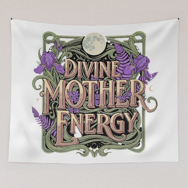 Item preview, Divine Mother Energy | Sacred Feminine Art Nouveau Design | Moon Goddess Spirituality | Mystic Feminine Power | Divine Feminine Artwork designed and sold by Fernhaven.