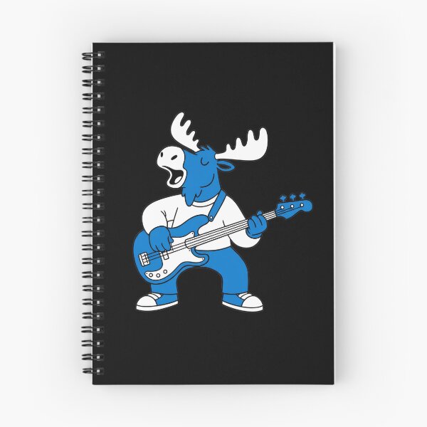 Item preview, Funny Moose Playing Bass Guitar, Bassist Animal Sticker, Musician Gift designed and sold by Mono.fi Studios.